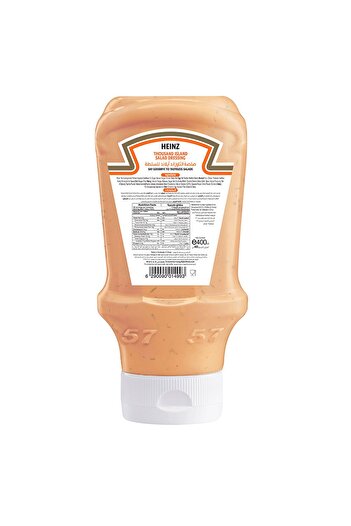 Heinz Rich Thousand Island Salad Dressing Top Down Squeezy Bottle 400 mlTangy Creamy Sauce