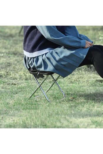 erorex Foldable Camping Stool Lightweight Foldable Stoo Adults Portable Seating Stool Outdoor Travel