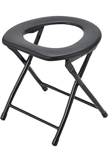 erorex Folding Toilet Chair Portable Bedside Commode Chair Shower Chair Bathroom Seat Elderly Pregnant