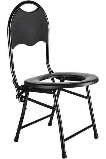 erorex Almufareej For Household Goods Foldable Camping Toilet Chair 20 * 50 * 6 Black