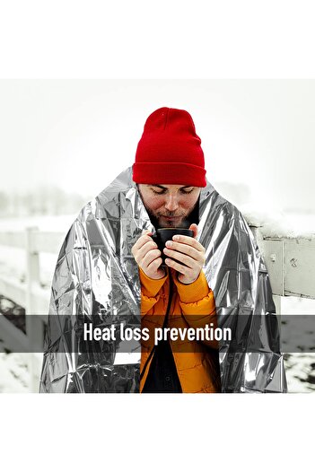 erorex Foil Blankets Emergency Blankets Survival Gear Equipment 6Pcs Thermal Blanket Sunscreen Blanket
