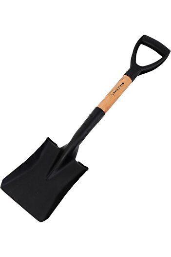 erorex Square Point Shovel 26Inch Lightweight Garden Spade Durable Head Wooden Handle D Grip Ideal Digging