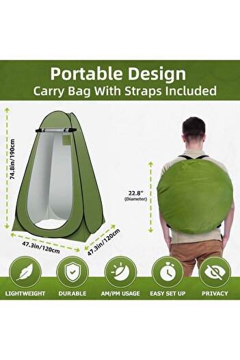 erorex Portable Pop Up Shower Tent Outdoor Changing Clothes Tent Carry Bag Folding Pop Up Privacy Toilet