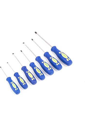 STONEC 7-Piece Screwdriver Set with Rubber Handles
