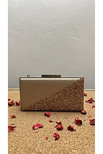 BUKAWEAR Women's Copper Half Stone Evening Dress Bag