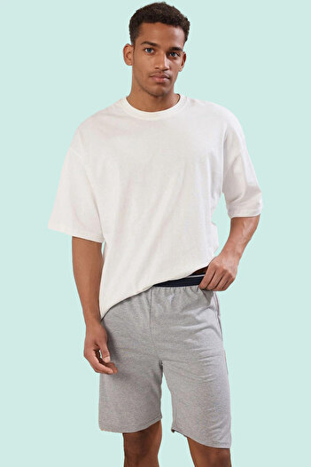 PayBuy Men's Fashion Short Size Relaxed Fit Knitted Shorts 2 Pack Daily Comfort Weekend Quality Material