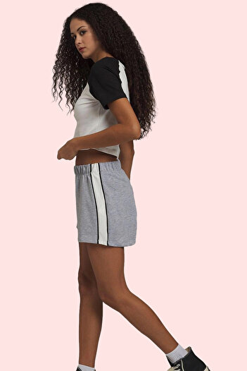 PayBuy Women's Fashion Color Block Short Knitted Shorts Relaxed Fit Casual Sports Weekend Summer Shorts