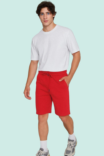 PayBuy Men's Fashion Short Size Relaxed Shorts Solid Pattern Comfortable Daily Use Weekend Summer Shorts