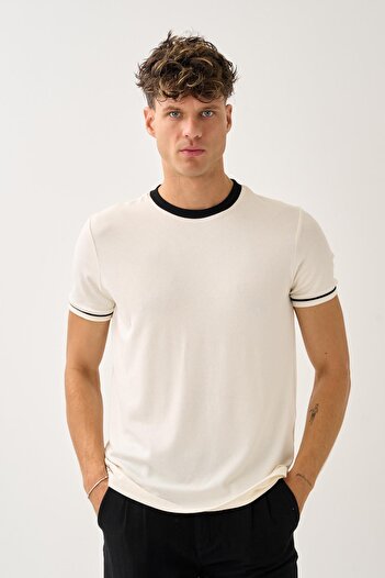 ALEXANDERGARDI Regular Fit Collar Detailed T-Shirt