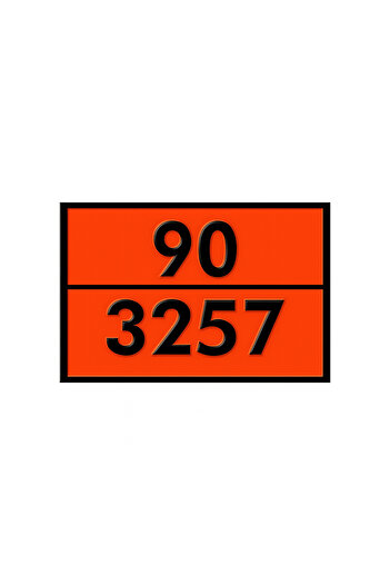 Badem10 Metal 40X30 cm Sheet (1 Piece) 99-3257 Dangerous Goods Warning 100 °   Top Hot Matter Warning Sign
