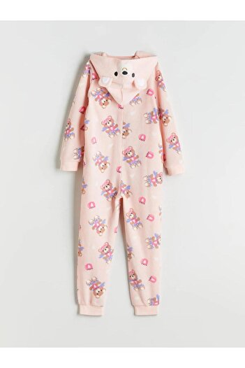 LC Waikiki Lcw Hooded Patterned Fleece Girl's Sleeping Bag (W5)
