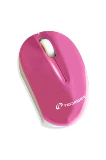 Techmade Mouse Wireless Mini, pink, compact, ergonomic
