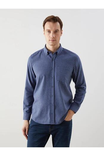 LC Waikiki Lcwaikiki Regular Fit Long Sleeve Plaid Men's Shirt (W5)