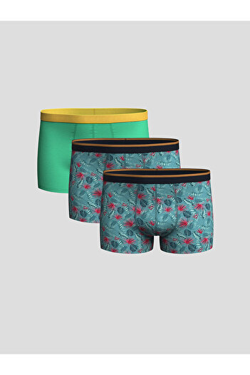 LC Waikiki Sparkling Selections from Shining Store |   Standard Mold Cotton Flexible Men's Boxer 3-Pack
