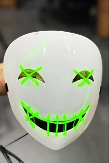 BeySüS Halloween Mask Halloween Neon Specter Light up Green