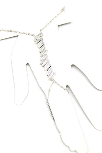 PRATİKOBA Litaetrend Stone Shahmeran Bracelet - Silver