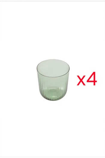 Porland Mose Green Footless 4-Piece Water Glass 400Cc