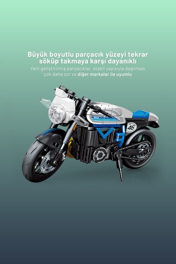 Sembo Block Yamaha V-Max Motorcycle Building Block Set - 203 Pieces