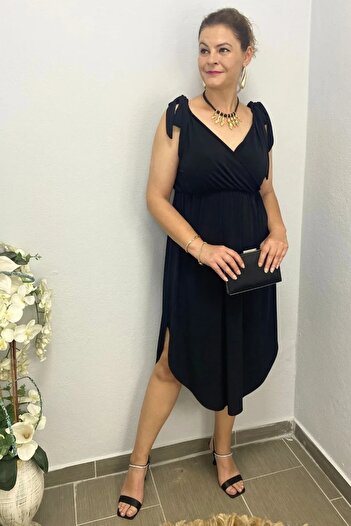 Mia Butik Women's Black Helen Dress