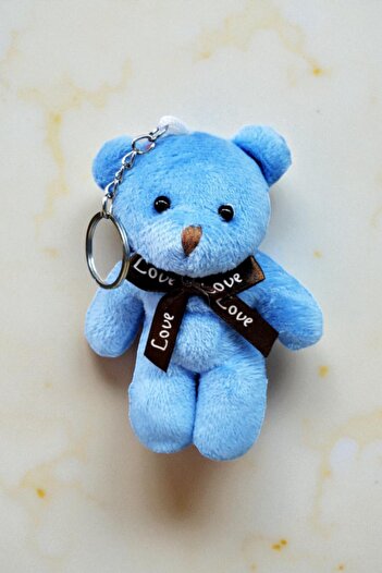 hediye Mini Cute Plush Teddy Bear Keychain (Premium, in Gift Box, Note Writable)