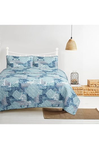 Bee Home HG Zeke Block | 100% Cotton Double 3-Piece Compressed Comforter