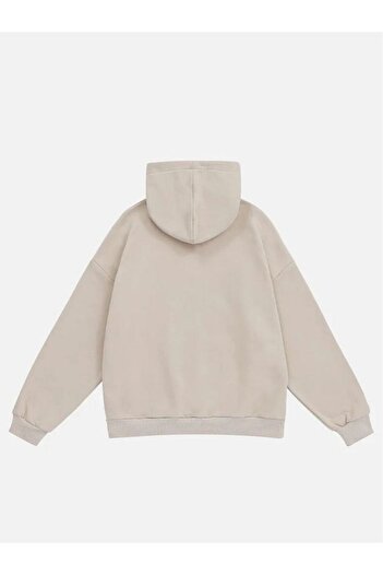 Mad&Calf Unisex Teddy Cowboy με κουκούλα Fleece Oversize φούτερ