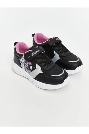 LC Waikiki Black Printed Baby Girl Sneakers
