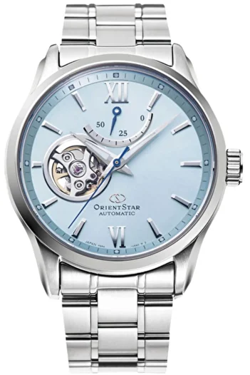 Orient Re-At0019L00B Automatic Steel Grey Blue Dial Sapphire Glass 39 mm Men's Watch