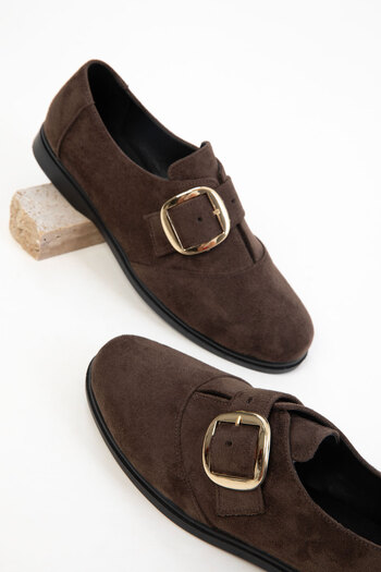 SOHO Braune Wildleder-Damen-Loafer-Schuhe 20832