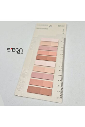 sibga tasarım 200 ورقة مرجعية وملصق وورق ملاحظات بألوان شفافة