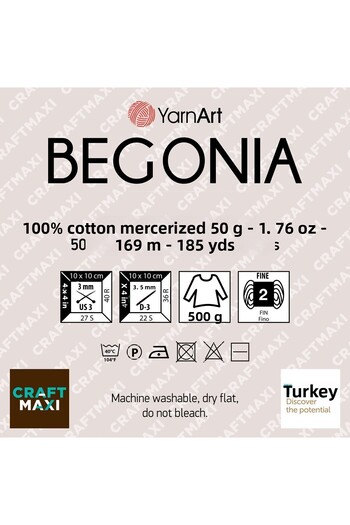 Yarnart Begonia Melange - Ebruli, Mercerized Χειροποίητο Πλεκτό Ebruli-510