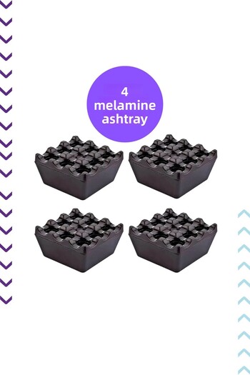 bimbambom Ashtray, 4-Piece Grill Ashtray, Melamine Grill Ashtray, Cafe Ashtray, Square Ashtray