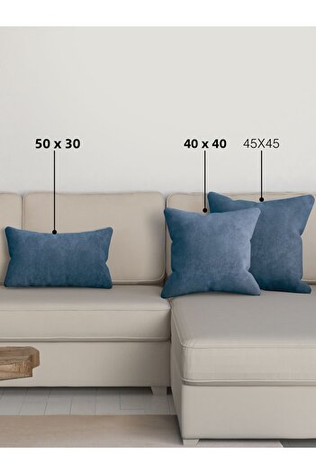 Perle Home Daily Series Husă de pernă de culoare albastru adânc