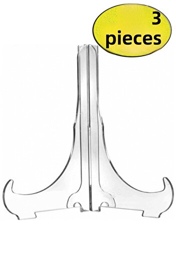 HYL Frame Plate Display Stand Plexiglass Stand 9cmx11cm Knight Transparent Plexi 3 Pieces