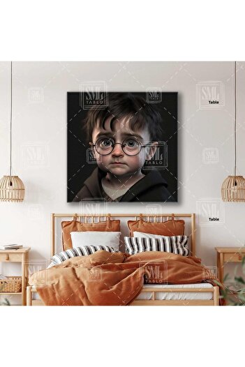 SML TABLO Harry Potter Magician Drăguț Copilărie Hogwarts Square Canvas Painting