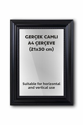 beedene Real Glass Frame A4 21Cmx30Cm Diploma Frame Document Frame Photo Frame