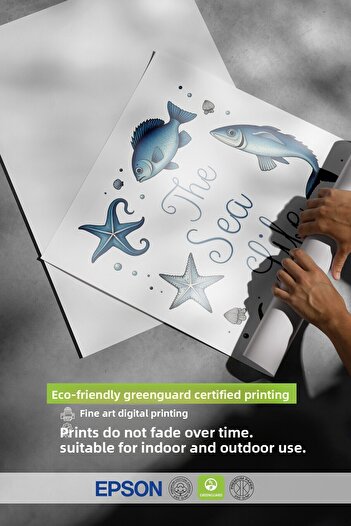 Postifull Frameless Wall Poster, Marine Life, Illustration, Blue Color Poster, 2025 Summer Selection, No:109593