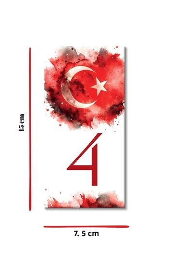 MODA CERO Turkish Flag_Ceramic Door Number:4