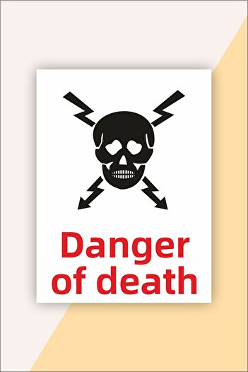 karbonsoft Work Safety Warning Sign Death Danger