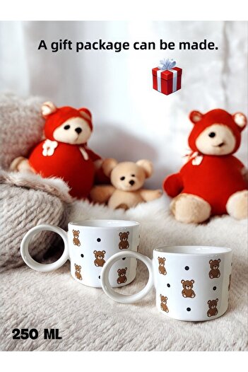 Carmen Soft Set of 2 Teddy Bear Teddy Luxury Pinterest Mug, Mug