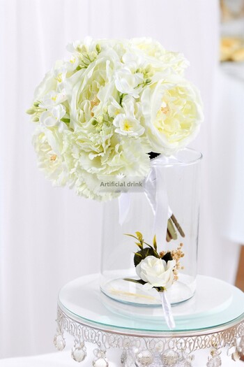 Yapay Çiçek Deposu Angel Touch Bridal Bouquet Set of 2
