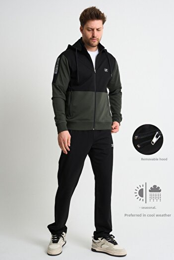 Shooter Sportswear Ανδρική αθλητική φόρμα Premium Σετ Εποχιακή Άνετη Εφαρμογή με Κουκούλα
