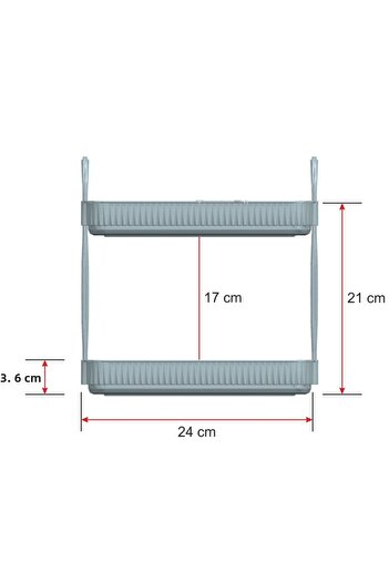 UNIQUE ME Bathroom Organizer Organizer Bathroom Shelf Transparent Set