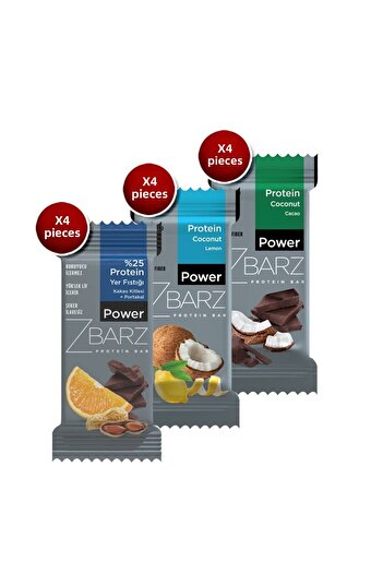 Zbarz 25% Protein & Lemon Protein & Cocoa Protein Mixed Box (12 Pcs)