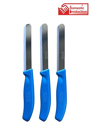 Rooc Set of 3 Ultra Sharp Serrated Knives, 22 cm 100% Guaranteed Stainless Steel