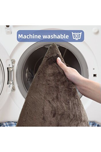 Bestekar Luvora Brown Flat Non-Slip Sole Machine Washable Soft Triple Bath Set