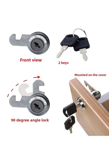 CANEX Latch Drawer Lock Nickel 20 mm