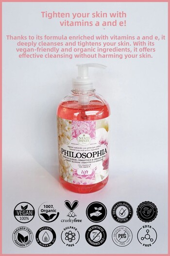 Nesti Dante Philosophia Lift Liquid Soap 500ml |   Anti-Aging |   Vitamin A-E