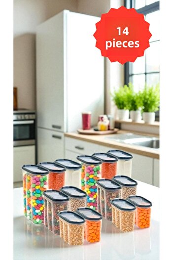Herza House Food Container Oval 14 Pieces