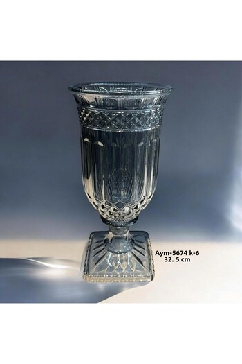 Hinora Crystal Stylish Decorative Smoked Vase 32,5cm